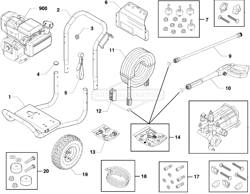 Husqvarna 3200 psi model 020713-00 power washer replacement parts & manual